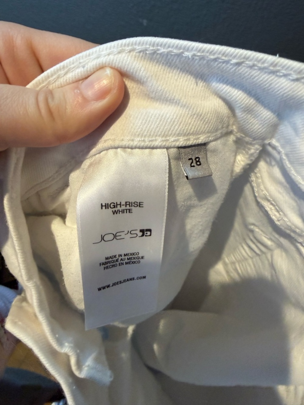 Joe's Jeans White Cropped Frayed Hem Ankle Jeans - Picture 5 of 5